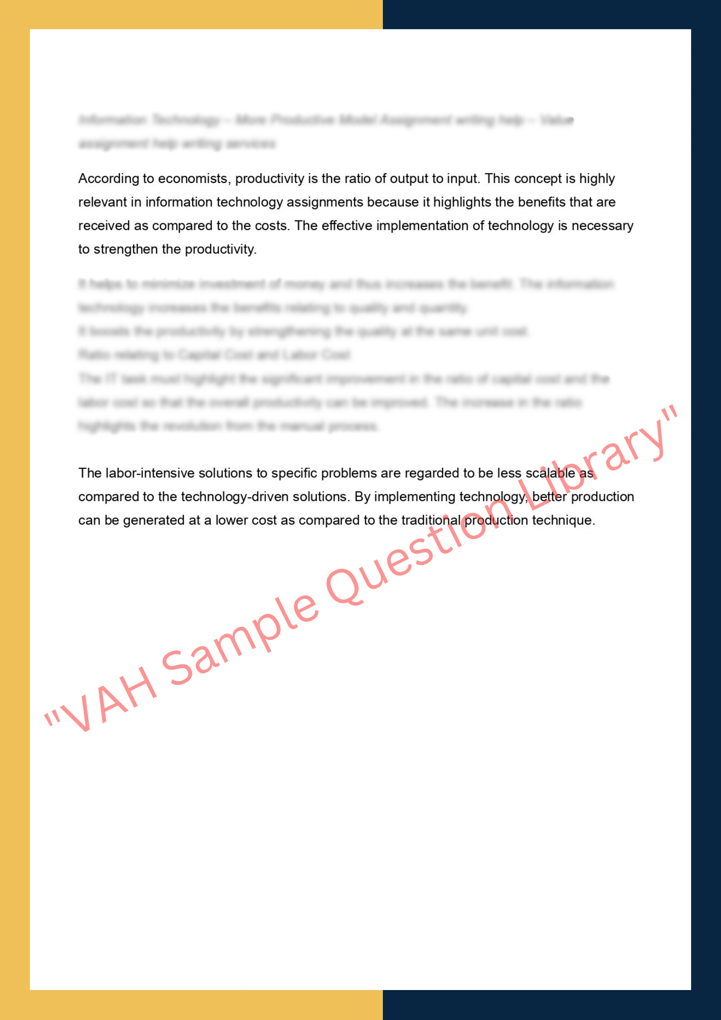 It Assignments Sample 2